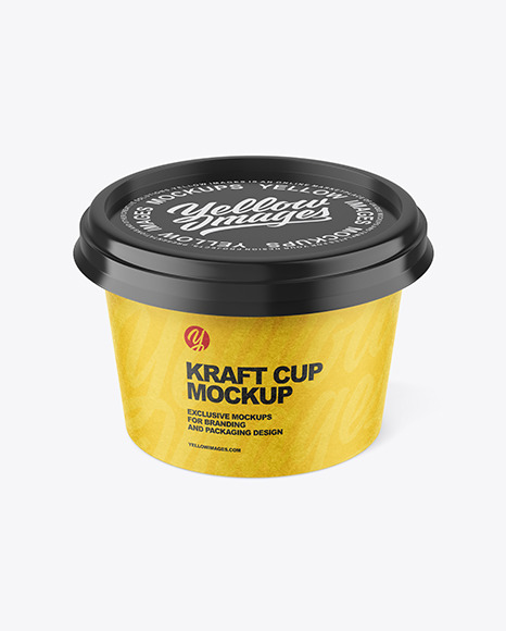 Kraft Paper Cup Mockup PSD #3