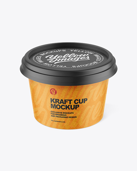 Kraft Paper Cup Mockup PSD #4