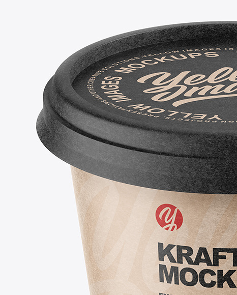 Kraft Paper Cup Mockup PSD #6