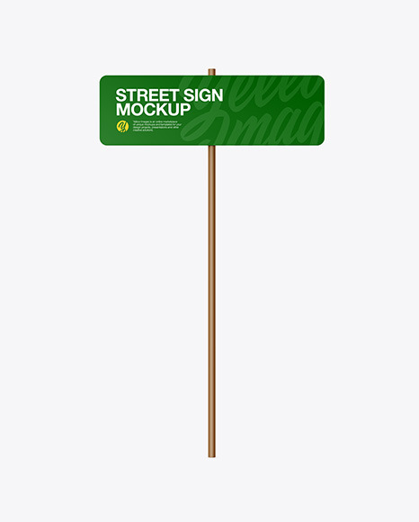 Street Sign Mockup PSD #2