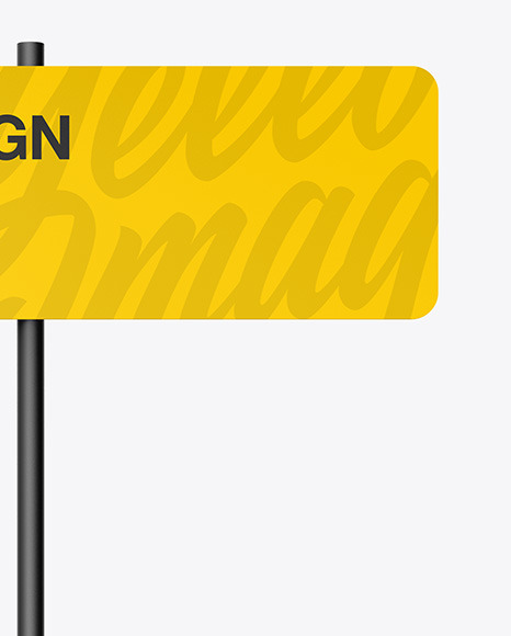 Street Sign Mockup PSD #6