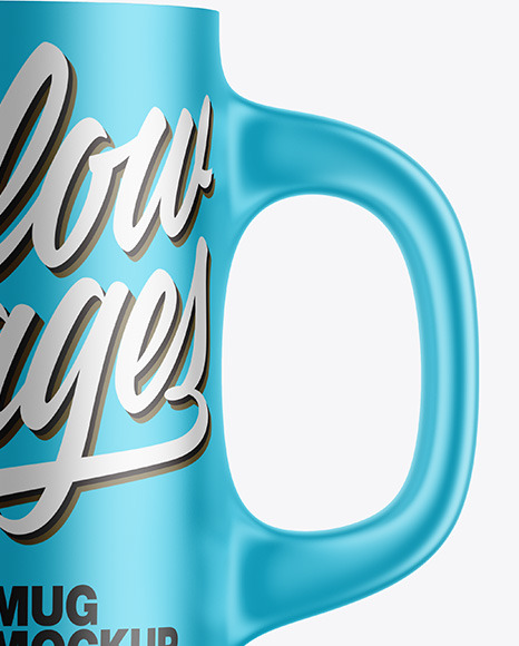 Metallic Mug Mockup PSD #4