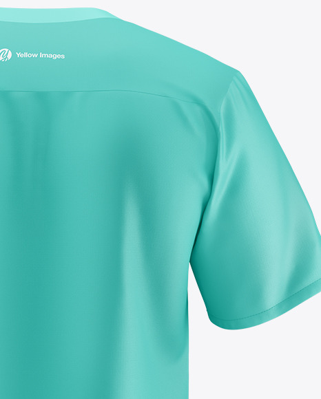 Men s Medical Shirt Mockup   Back View PSD #1