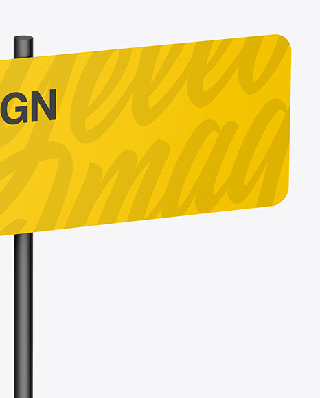 Street Sign Mockup PSD #6