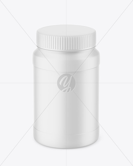 Matte Plastic Jar Mockup PSD #3