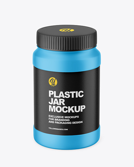 Matte Plastic Jar Mockup PSD #2