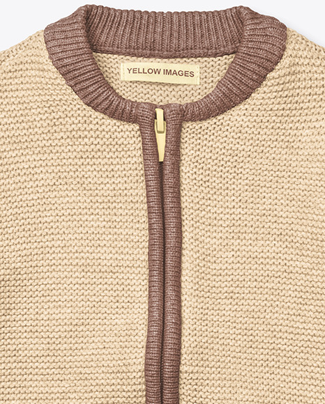 Baby Cardigan Mockup PSD #2
