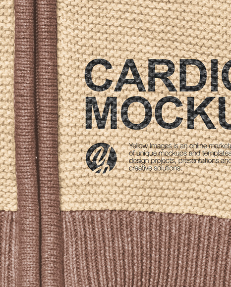 Baby Cardigan Mockup PSD #5