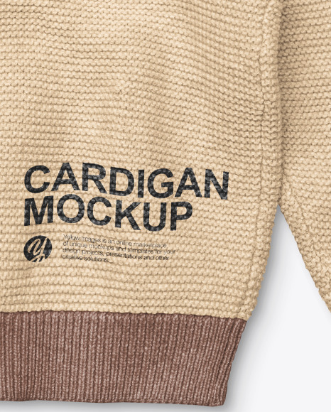 Baby Cardigan Mockup PSD #7
