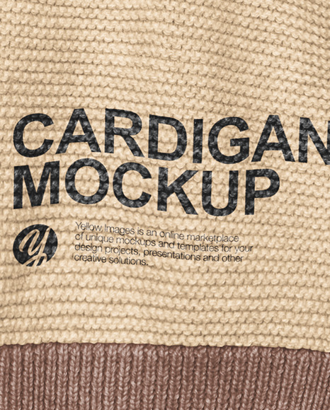 Baby Cardigan Mockup PSD #5