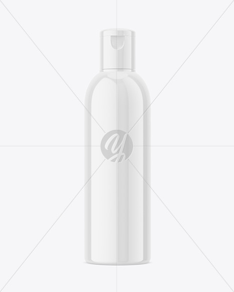 Glossy Plastic Cosmetic Bottle Mockup PSD #1