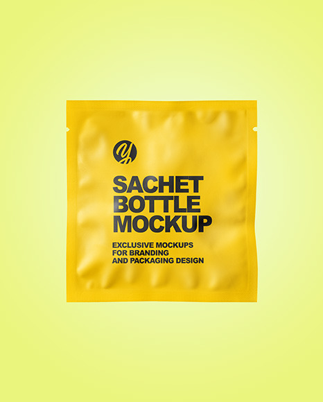 Matte Sachet Mockup PSD #2