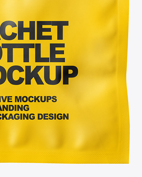 Matte Sachet Mockup PSD #6