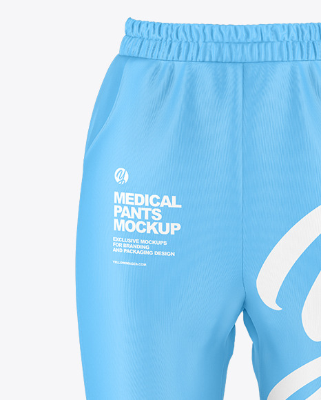 Women s Medical Pants Mockup   Front View PSD #1