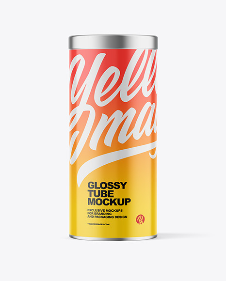 Glossy Tube Mockup PSD #2