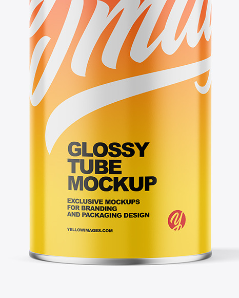 Glossy Tube Mockup PSD #6