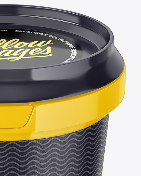 600g Glossy Plastic Cup Container Mockup PSD #6