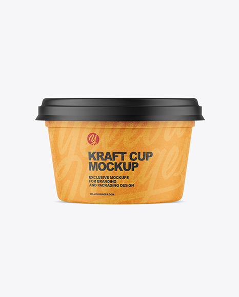 Kraft Paper Cup Mockup PSD #4