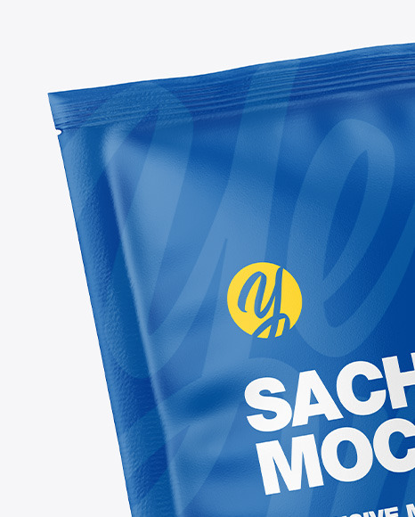 Two Glossy Sachets Mockup PSD #3