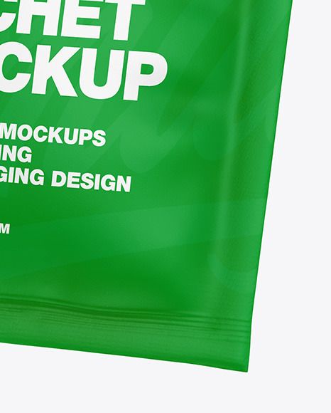 Two Matte Sachets Mockup PSD #5