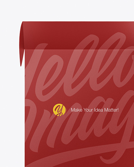 Opened Paper Box Mockup PSD #2