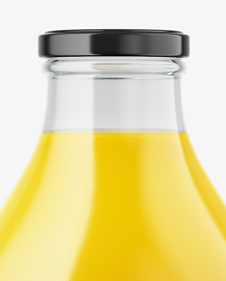 Orange Juice Bottle Mockup PSD #1