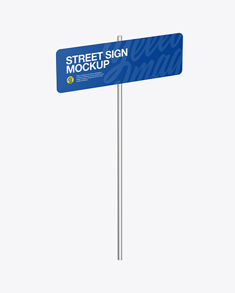 Street Sign Mockup PSD #2