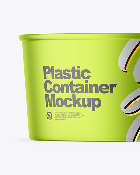 Opened Matte Metallic Container Mockup PSD #1