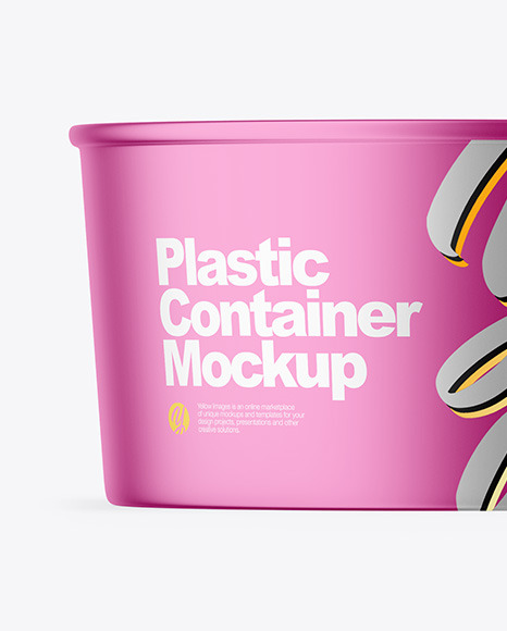Opened Matte Metallic Container Mockup PSD #7