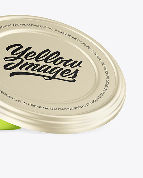 Opened Matte Metallic Container Mockup PSD #6