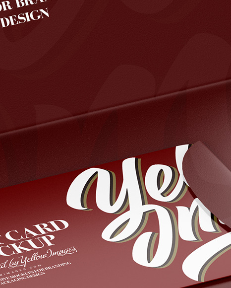 Plastic Gift Card Mockup PSD #2