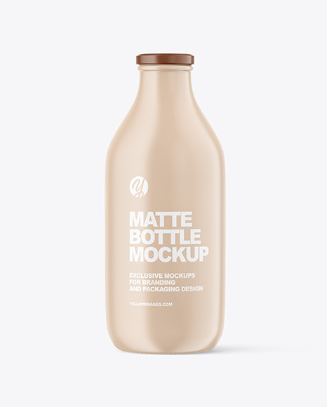 Matte Ceramic Bottle Mockup