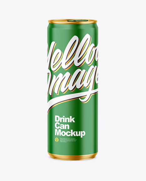 355ml Metallic Drink Can w  Matte Finish Mockup PSD #2