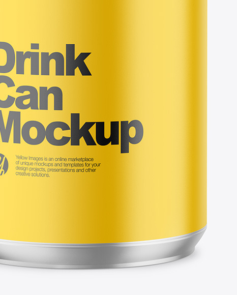 355ml Metallic Drink Can w  Matte Finish Mockup PSD #5