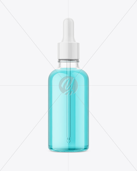 Clear Glass Dropper Bottle Mockup bottle 84832