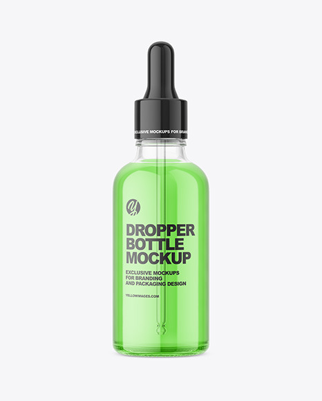 Clear Glass Dropper Bottle Mockup care 84833
