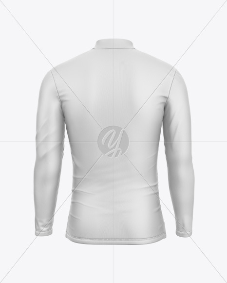 Men s Jersey With Long Sleeve Mockup PSD #3