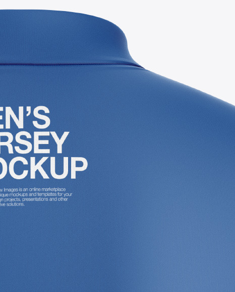 Men s Jersey With Long Sleeve Mockup PSD #6