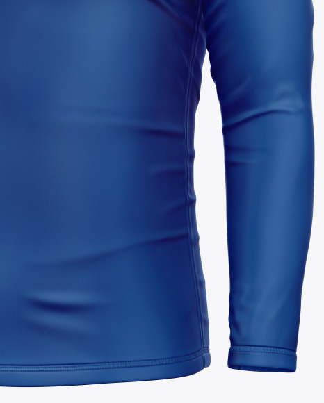 Men s Jersey With Long Sleeve Mockup PSD #1