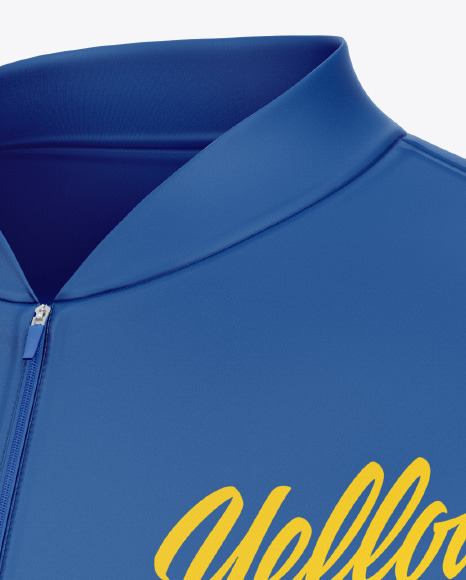 Men s Jersey With Long Sleeve Mockup PSD #6