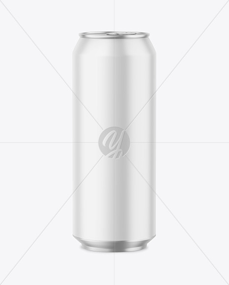 500ml Metallic Drink Can w  Matte Finish Mockup PSD #3