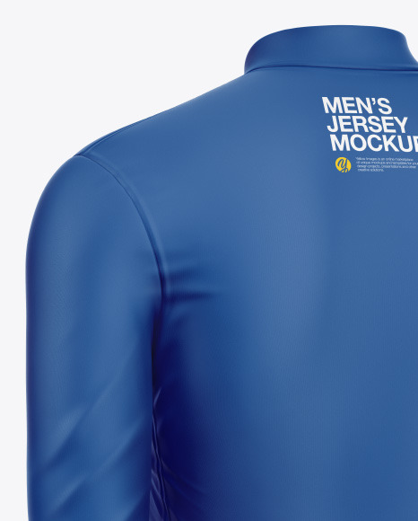 Men s Jersey With Long Sleeve Mockup PSD #2