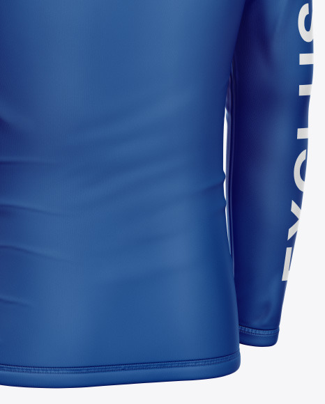 Men s Jersey With Long Sleeve Mockup PSD #1