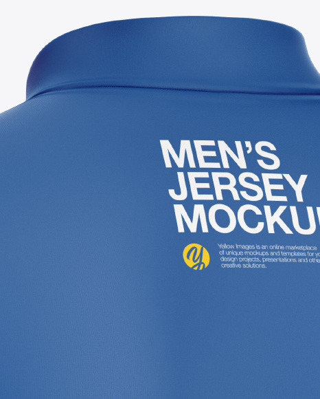 Men s Jersey With Long Sleeve Mockup PSD #6