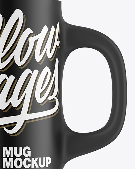 Matte Mug w  Coffee Splash Mockup PSD #4