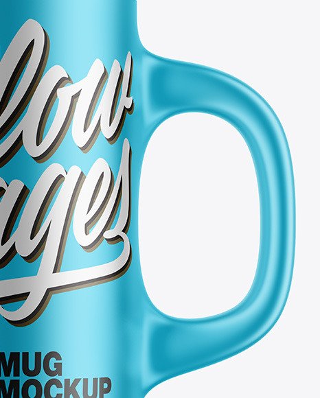 Metallic Mug w  Coffee Splash Mockup PSD #4