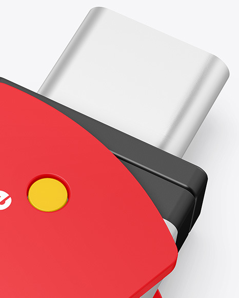 USB Type C Flash Drive Mockup PSD #2