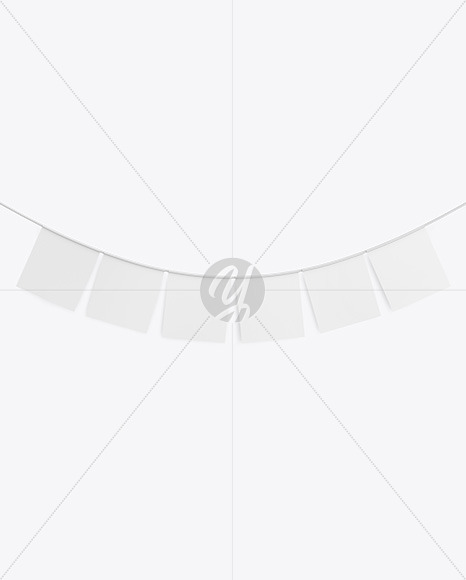 Festive Flags Garland Mockup birthday 817