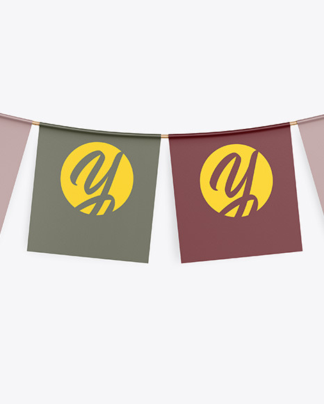 Festive Flags Garland Mockup carnival 819