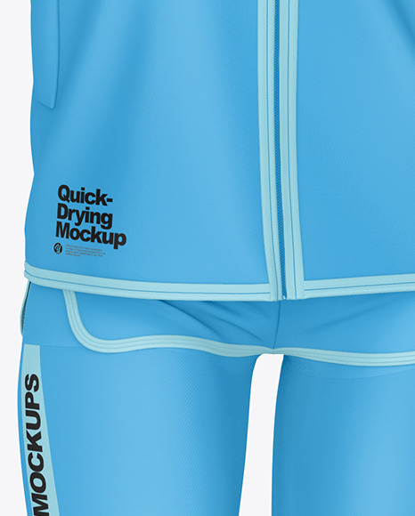 Quick drying Women Suit Mockup – Front  View PSD #6